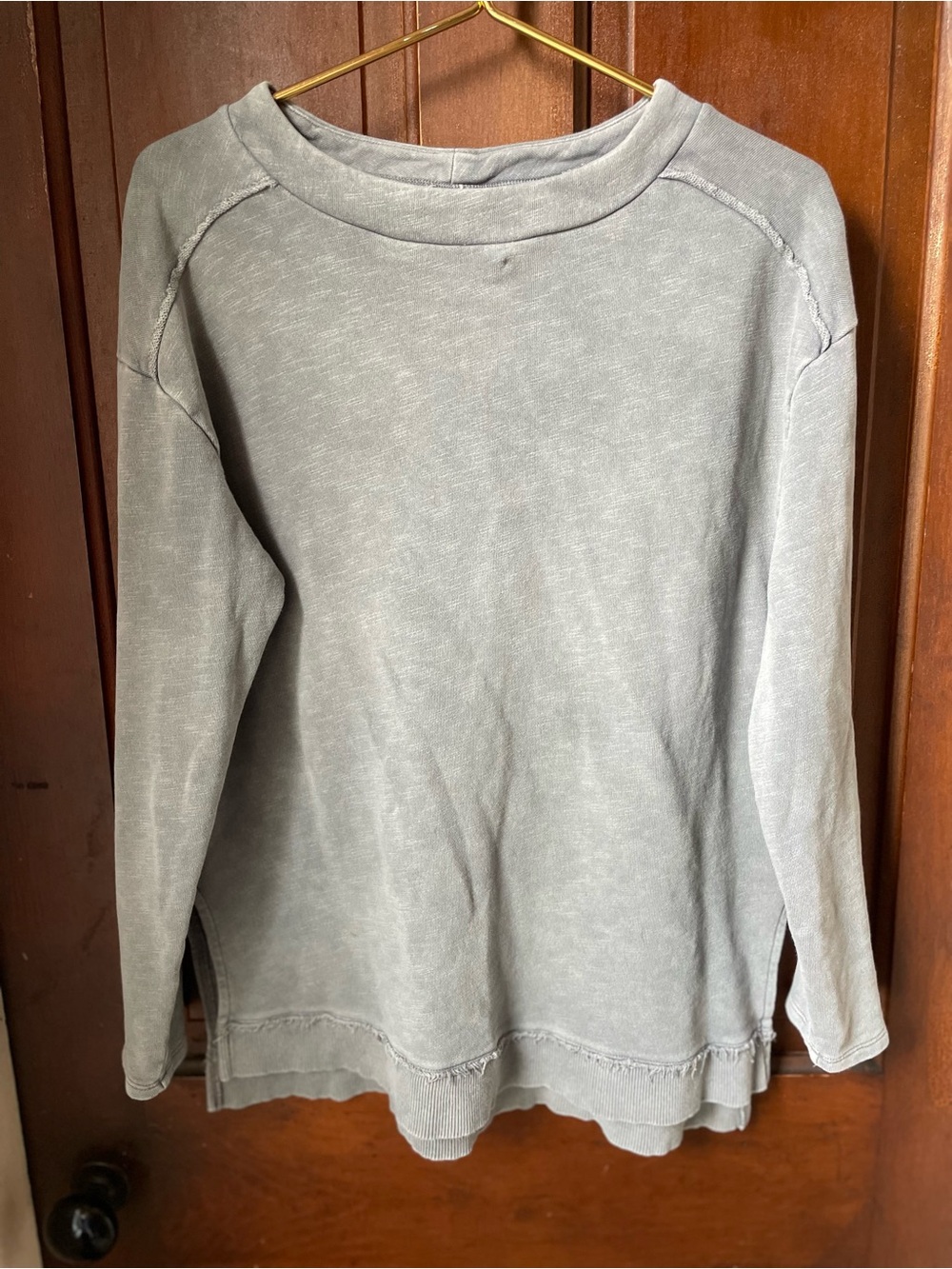 Pilcro by Anthropologie women's medium gray top